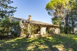 borgo toscano in chianti con vigneto